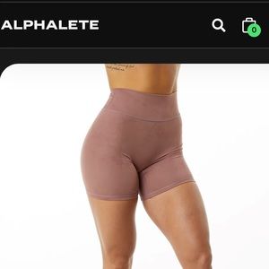 NWT Alphalete Alphalux Wonder Short 6”— Dusty Rose
